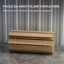 Passerella per Giardino Vialetto 120x38 cm in Legno di Abete Arrotolabile       