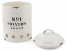 Barattolo Portapatate in Ceramica Villa d'Este Home Tivoli Bianco
