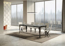 Tavolo Allungabile 120-224x90x77 cm Paxon Cemento Telaio Antracite 
