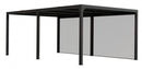 Pergola da Giardino 3,6x6 m in Alluminio con Tende Laterali Grigio Antracite