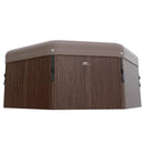 Vasca Idromassaggio Piscina Spa Toscana Plus Smart 6 Adulti 1200 L 182x182x70 cm Effetto Legno Marrone