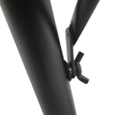 Tavolino Sospeso da Balcone Regolabile in Ferro Nero 60x45x50 cm 