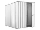 Casetta Box da Giardino in Lamiera di Acciaio Porta Utensili 175x185x192 cm Enaudi Bianco