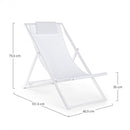 Set 4 Sdraio Pieghevoli Taylor Bianco Taylor Bianco 