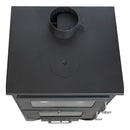 Stufa a Legna con Forno 14,6 KW 50,5x58,5xH90,5 cm Silvia Nera