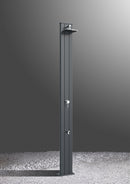 Doccia Solare da Esterno Giardino 30L Miscelatore e Lavapiedi Arkema Spring S Fascia Inox Blu