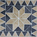Tavolo Quadrato Perse 80x80x74 h cm in Acciaio Tortora