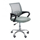 Poltrona da Ufficio Zoe Verde 52x56,5x85/95 h cm in Poliuretano Grigio chiaro