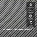 Divano 2 Posti con Spazio Contenitore e 2 Cuscini 140x63x79 cm Grigio   