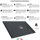 Piatto Doccia in Pietra Bonussi Ardesia Stone Central Grigio Antracite Varie Misure