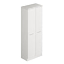Armadio Portascope 71x38x182 cm con 5 ripiani Gabriella bianco frassinato