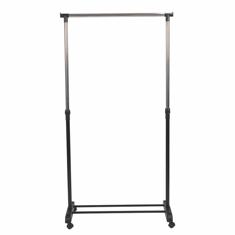 Stender Appendiabiti Singolo 88x43x170 cm in Metallo e Plastica Nero