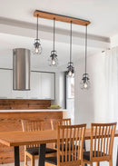 Lampada a Sospensione da Interno  E27 in Metallo Argento Anticato