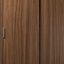 Mobiletto 2 Ante Scorrevoli 75x38x85 h cm in Truciolare bilaminato Noce