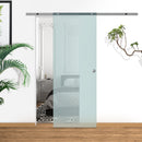 Porta Scorrevole Vetrata 77,5x205 cm Smerigliata 