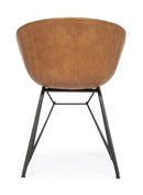 Sedia Warhol Cuoio Vintage in Similpelle Cuoio