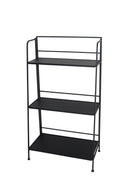 Partavaso 3 Ripiani 62x31x112 cm in Metallo Nero