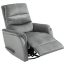 Poltrona Relax Reclinabile Manuale in Tessuto Grigio