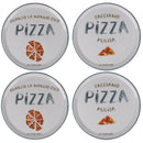 Set 4 Piatti Pizza Ø33x2 cm in Porcellana VdE Tivoli 1996 Le Travisate Bianco