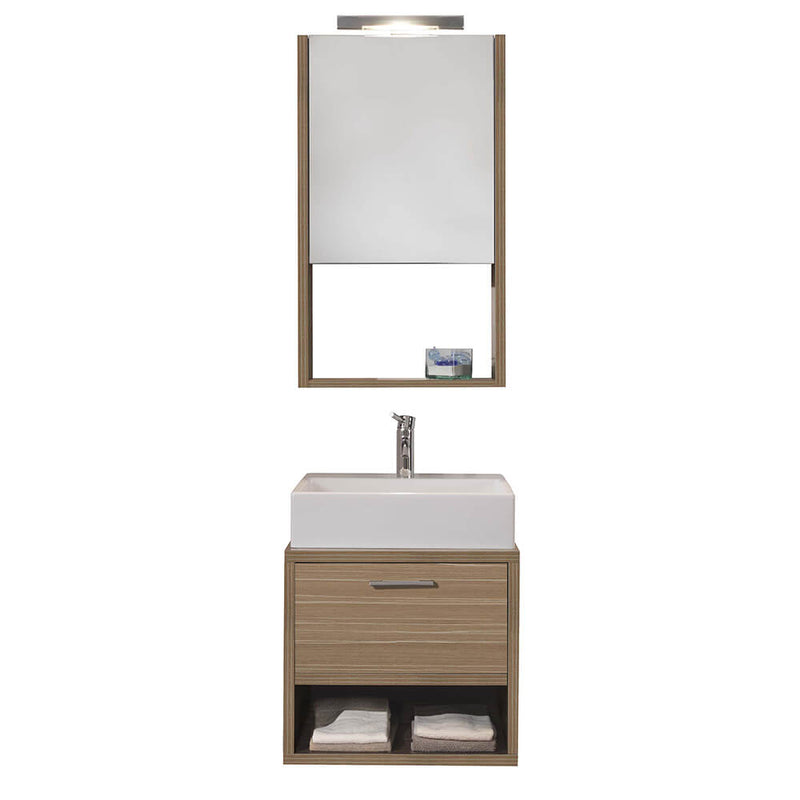 Mobile da Bagno sospeso Giava 11 Legno Crema TFT