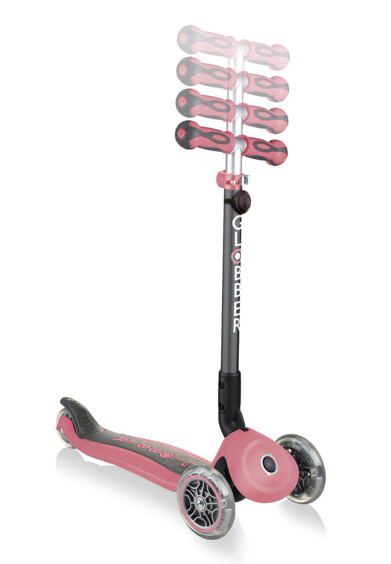 Monopattino Passeggino Triciclo a 3 Ruote Globber Go-UP Deluxe Rosa Pastello