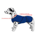Cappotto per Cane in Microfibra Traspirante Blu Varie Taglie
