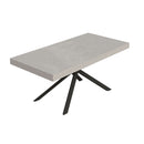 Tavolo Allungabile 180/284x90 cm Niket Cashmere Gambe Antracite      