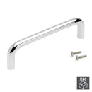 Maniglie per Mobile 8 mm Interasse 96 mm Acciaio Cromo 20 Pezzi Emuca