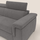 Divano Letto 3 Posti 240x100x95 cm in Tessuto Grigio