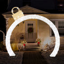 Arco Luminoso Natale Bianco Caldo 300 LED Addobbo da Esterno Bianco Caldo 308 cm