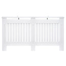 Copritermosifone in Legno MDF Bianco 152x19x81 cm 