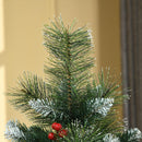 Albero di Natale Artificiale Innevato 150 cm 360 Rami con Bacche Verde