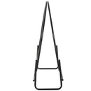 Porta Legna Design Cerchio da Interno in Ferro Nero 102x40x114 cm 