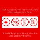 Tegame Quadrato con Coperchio in Vetro Antiaderente 2 Manici 28x28 cm Olympia Hard Cook