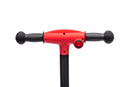 Monopattino Elettrico Deluxe a 3 Ruote 67x32x69 cm Luci LED RGB Casco e Protezioni Incluse Rosso