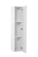 Parete Attrezzata Mobili Soggiorno 4 Mobili Sospesi in Melamina 13,9x23,5x3,1cm TFT Cube Bianco eWengè