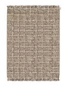 Tappeto 140x200 cm Senuri in Tessuto Marrone