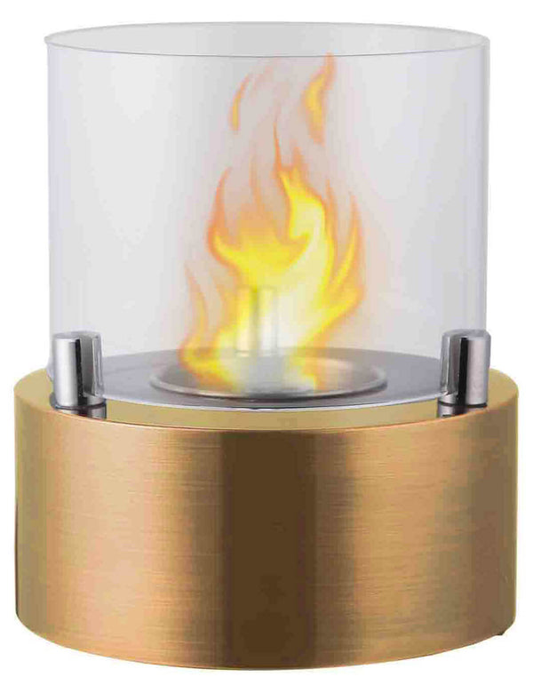 online Camino a Bioetanolo da Tavolo Ø13x15,8cm Vannini Giotto Candle Oro