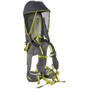 Zaino Porta Bimbo 6-36 mesi Pieghevole 33x31x120 cm in  Tessuto Oxford e Nylon Verde e Grigio