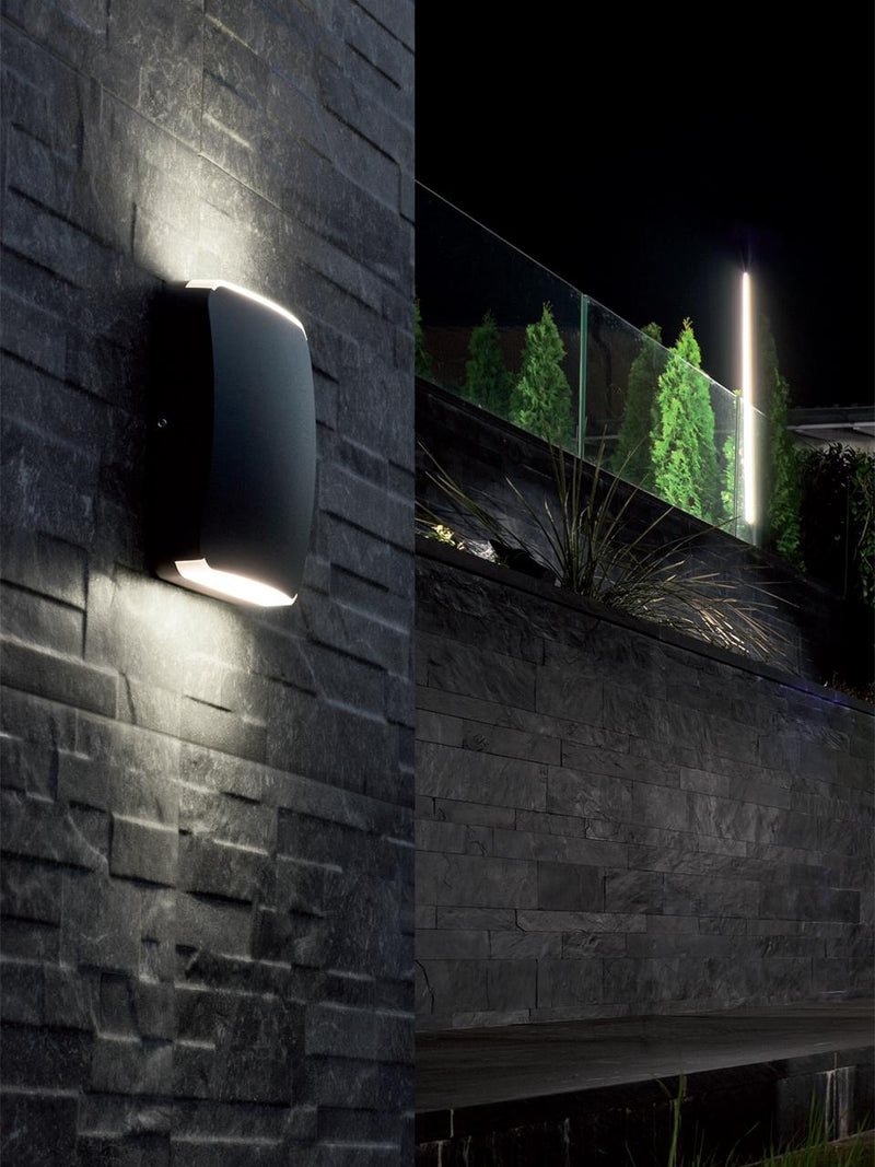 Applique da Esterno a LED 4W+4W 4000K Sovil Grigio
