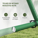 Supporto per Piante Rampicanti 101x133x227 cm a Livelli Regolabili con Rete in Acciaio PE e PP Verde  