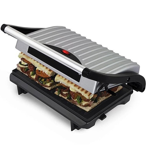 prezzo Bistecchiera Elettrica Piastra Griglia Grill Antiaderente 700W Toast Panini Dunlop