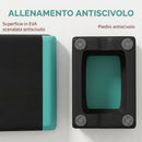 Stepper Fitness Regolabile a 10,5-15,5-20,5 cm con Superficie Antiscivolo e Capacità 250 kg in EVA e PE Verde      
