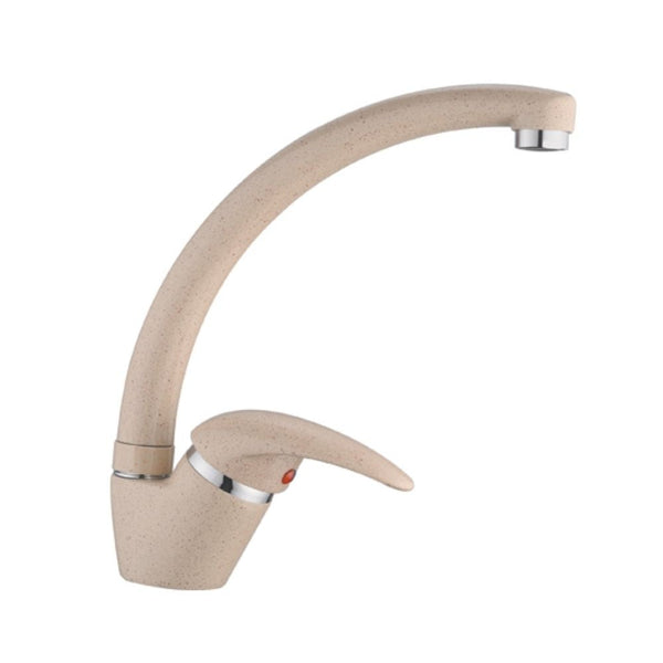 Rubinetto Cucina Miscelatore Monocomando Lavello Canna Tonda in Ottone V2 Avena sconto