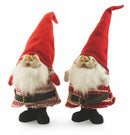 Set 2 Pupazzi Babbo Natale in Tessuto H62 cm Soriani