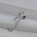 Tendostruttura Garage 3x6m con Tetto e Teli Laterali Bianco