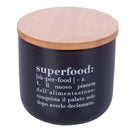 Barattolo Piccolo Superfood 500 ml in New Bone China VdE Tivoli 1996 Nero