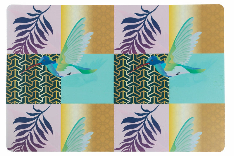 Set 6 Tovagliette Double Face Villa d'Este Home Tivoli Parrot Groove