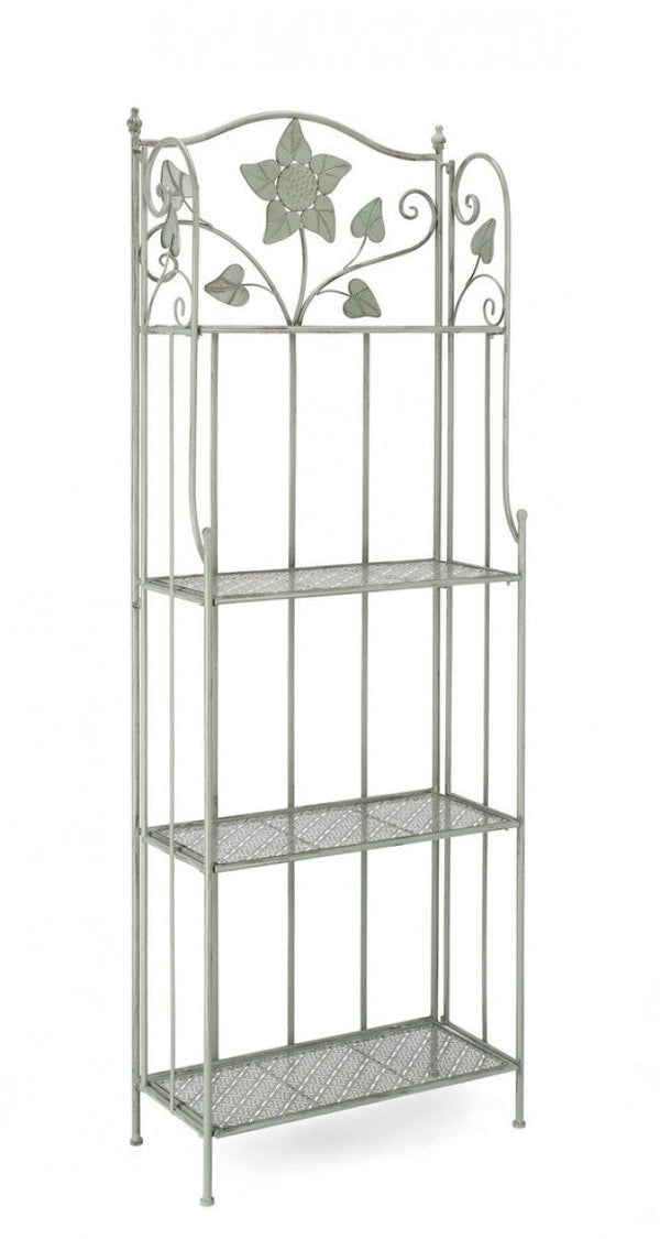 prezzo Scaffale 4 Ripiani 59x28x167 cm Harriet in Acciaio Salvia