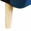 Divano Letto Arthur 176x84x84 cm in Tessuto Blu melange